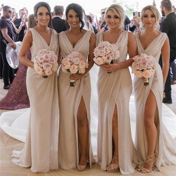 Light Pink Bridesmaids Dresses 66 KB