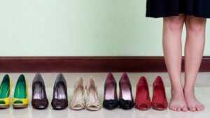 Standing Still Next To Various Shoes 80 KB